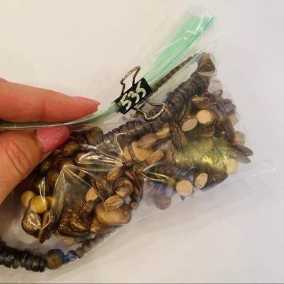 💐5/25 Multi strand coconut bead boho statement necklace - Picture 7 of 7